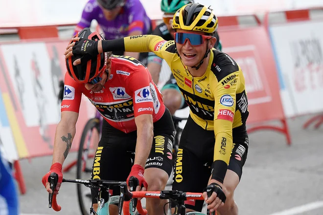 V cilju zadnje, 18. etape: FOTO: Oscar Del Pozo/Afp