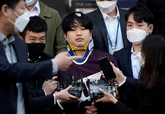 Čo Džu Binovo identiteto je južnokorejska policija javnosti razkrila že marca letos, ko je proti njemu še potekala preiskava. FOTO: Kim Hong Dži/Reuters