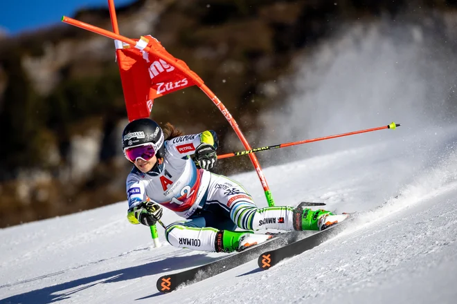 Tina Robnik je bila edina Slovenka v izločilnih bojih. FOTO: Johann Groder/AFP