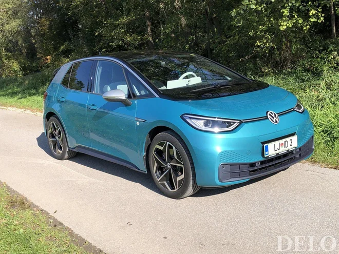 Pri Volkswagnu ne mirujejo. Po modelu ID.3 (na fotografiji) pridejo še ID.4, ID.5, ID. Buzz, … Foto Aljaž Vrabec