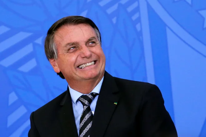 Brazilski predsednik Jair Bolsonaro se ne namerava cepiti. FOTO: Adriano Machado/Reuters