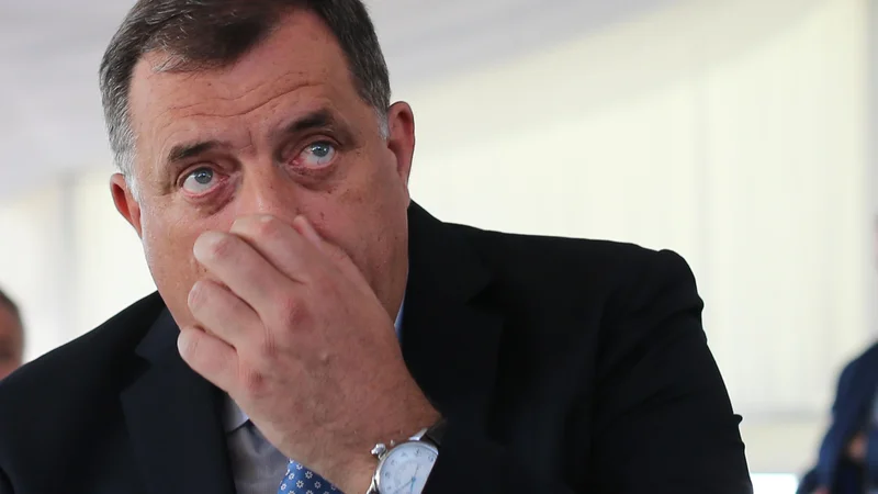 Fotografija: Na virtualnem forumu varnostnega sveta Združenih narodov je Milorad Dodik označil visokega predstavnika ZN v BiH Valentina Inzka za pošast, ki sovraži Srbe. FOTO: Tomi Lombar/Delo