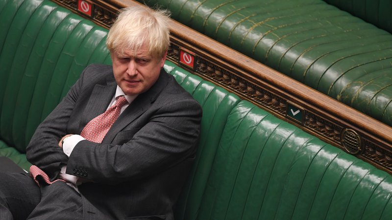 Fotografija: Boris Johnson ni pozabil, da je britanski parlament kar trikrat zapored zavrnil prvoten ločitveni sporazum, ki ga je izpogajala nekdanja britanska premierka Theresa May, in s tem zapečatil njeno usodo. Foto: Jessica Taylor/Reuters