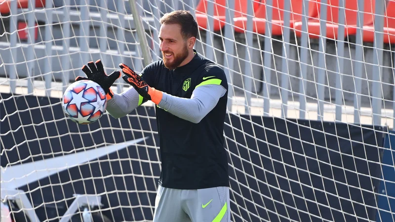 Fotografija: Jan Oblak je na 200. prvenstvenih tekmah za Atletico kar 112-krat ostal nepremagan. FOTO: Gabriel Bouys/AFP