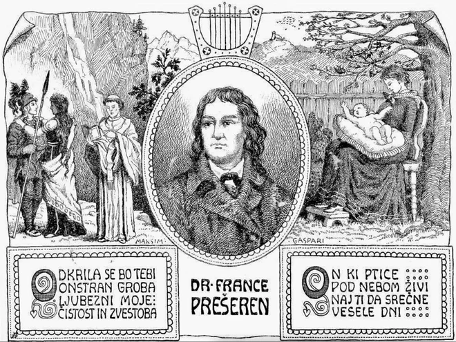 Dr. France Prešeren Maksima Gasparija iz Doma in sveta leta 1908 FOTO: dLib