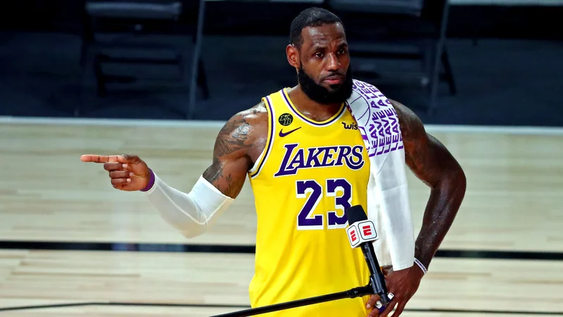 Fotografija: LeBron James je podaljšal zvestobo Lakersom do leta 2023. FOTO: Kim Klement/USA Today Sports