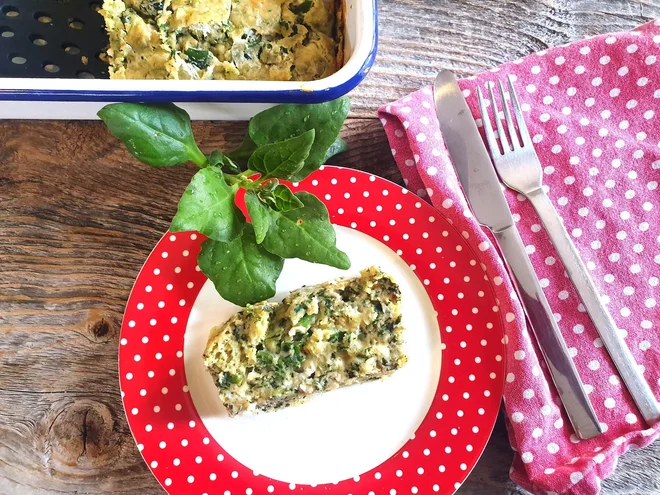 Poletov recept: Narastek iz špinače. FOTO: Tanja Drinovec