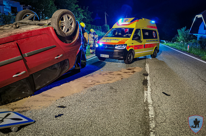 Preveč prometnih nesreč povzročijo pijani vozniki.. FOTO: PGD Bistrica pri Tržiču