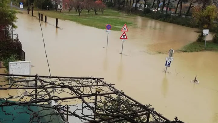 Fotografija: Strunjan pod vodo. FOTO: Facebook