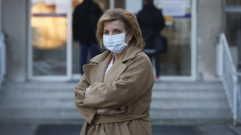 Fotografija: Bojana Beović, vodja svetovalne skupine za covid-19. FOTO: Leon Vidic/Delo