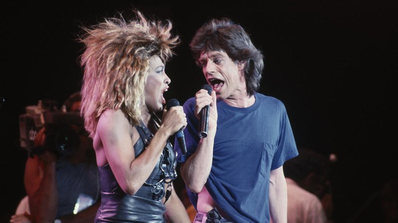 Fotografija: Tina Turner in Mick Jagger, Live Aid 1985 FOTO: Press