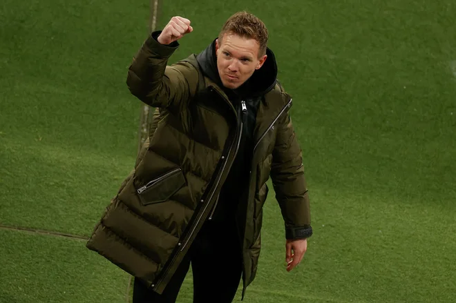 33-letni Julian Nagelsmann je Leipzig popeljal v osmino finala. FOTO: Odd Andersen/AFP