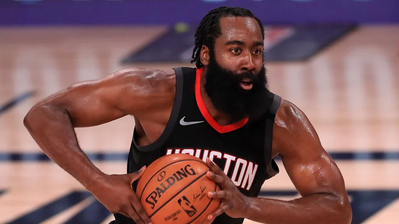 Fotografija: James Harden želi kariero nadaljevati v drugem klubu. FOTO: Mike Ehrmann/AFP