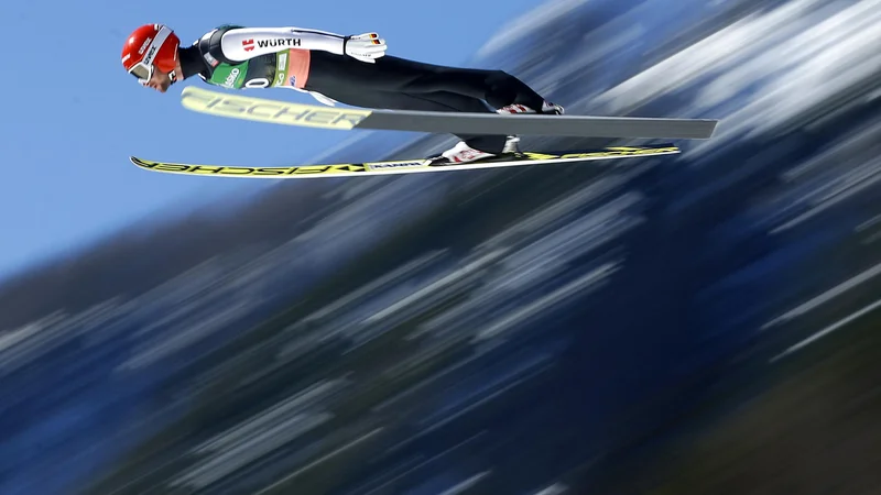 Fotografija: Markus Eisenbichler ohranja odlično formo tudi v Planici. FOTO: Matej Družnik/Delo