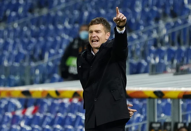 Trener Simon Rožman je lahko zadovoljen z načinom, na kakršnega se je poslovil od evropske lige. FOTO: Vincent West/Reuters