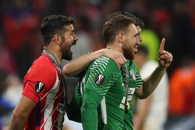 Jan Oblak pogreša prijatelja Diega Costo. FOTO: Peter Cziborra/Reuters