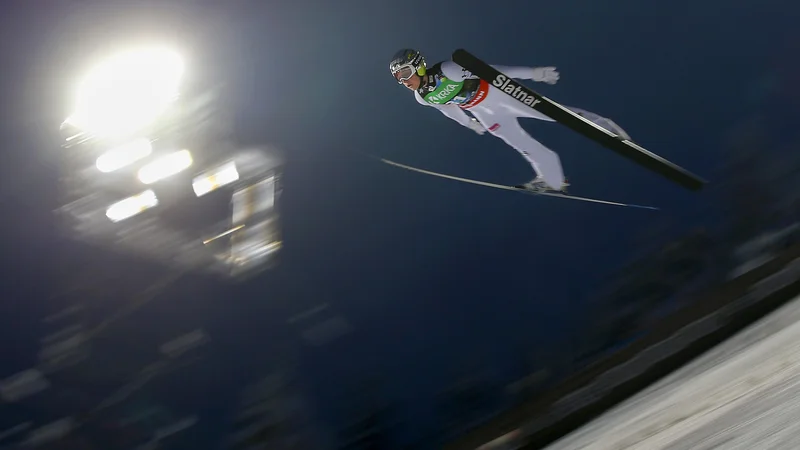 Fotografija: Bor Pavlovčič med posamično tekmo. FOTO: Matej Družnik/Delo