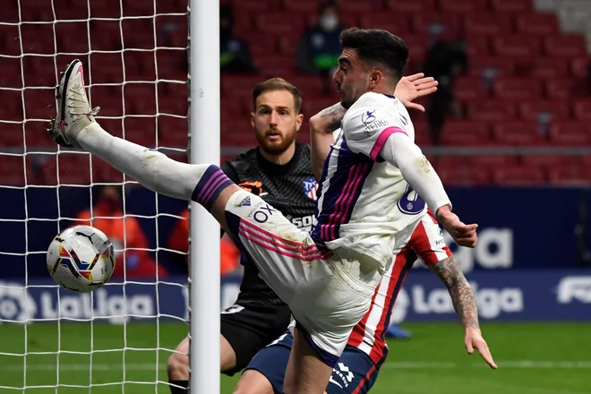 Jan Oblak bo svoja vrata branil pred Realovimi izzivalci. FOTO: Pierre-Philippe Marcou/AFP