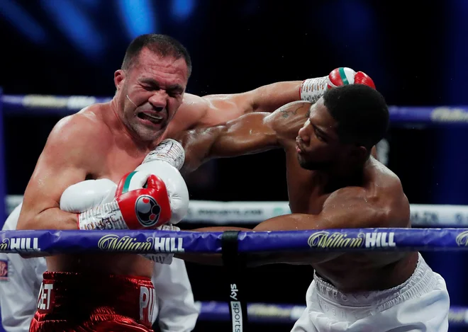 Anthony Joshua je dobro zdelal Kubrata Puleva. FOTO: Andrew Couldridge/