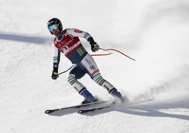 Martin Čater ni mogel verjei svojim očem, ko je prismučarl v cilj. FOTO: Eric Gaillard/Reuters