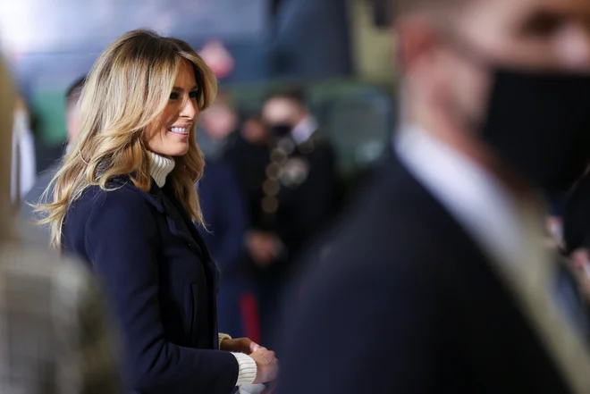 Melania Trump naj bi si po koncu soprogovega mandata želela samo še vrnitve na Florido. Foto Jonathan Ernst/Reuters