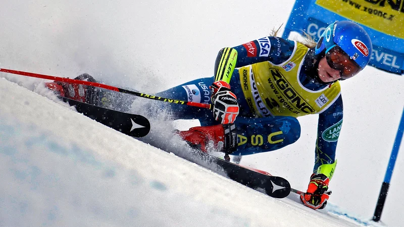 Fotografija: Mikaela Shiffrin je dosegla 67. zmago v svetovnem pokalu. FOTO: Thomas Coex/AFP