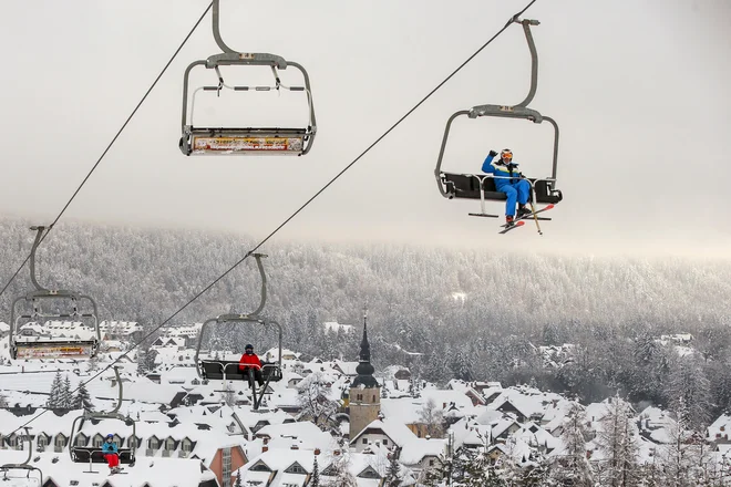 Smučanje v posebnih epidemioloških razmerah FOTO: Matej Družnik
