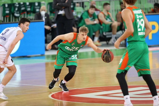 Luka Rupnik je v Stožicah že okusil drugi del evropskega pokala.<br />
FOTO:Cedevita Olimpija