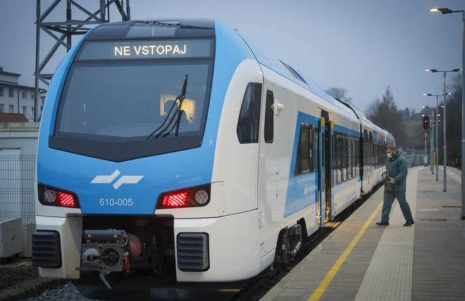 SŽ so že naročile 21 dizelsko-motornih, 21 enopodnih elektro-motornih in 10 dvopodnih elektro-motornih, dvo in tričlenkastih vlakov Stadler. FOTO: Jože Suhadolnik/Delo