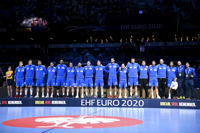 Slovenski rokometaši so navdušili na Švedskem. FOTO: Jonathan Nackstrand/AFP