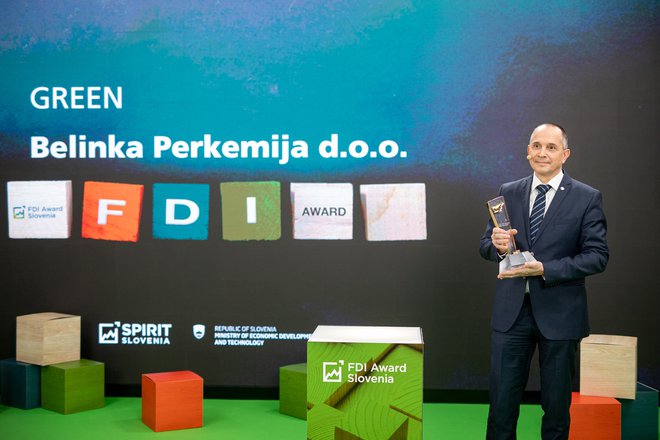 Belinka Perkemija je nagrado prejela v kategoriji »zeleno«. FOTO: Matjaž Očko