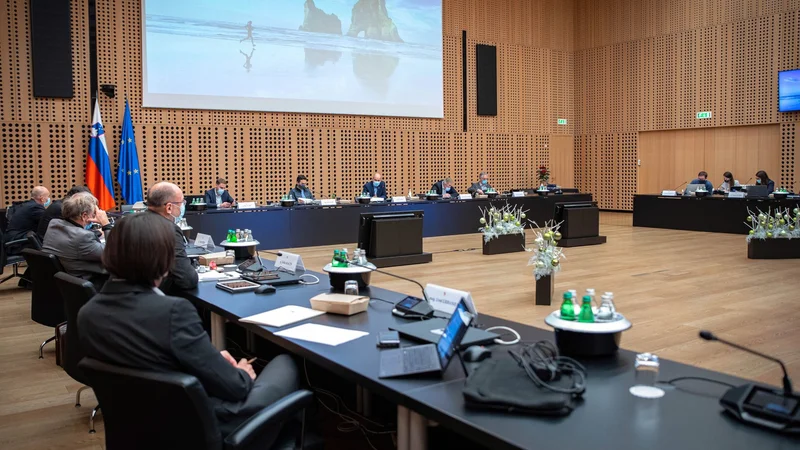 Fotografija: Po mnenju vlade s formalnopravnega vidika ni ne dejanskih in ne pravnih ovir za izvedbo referendumov ali volitev, ker jih je ob upoštevanju ustreznih organizacijskih in higienskih priporočil dopustno izvesti. FOTO: Twitter/vlada