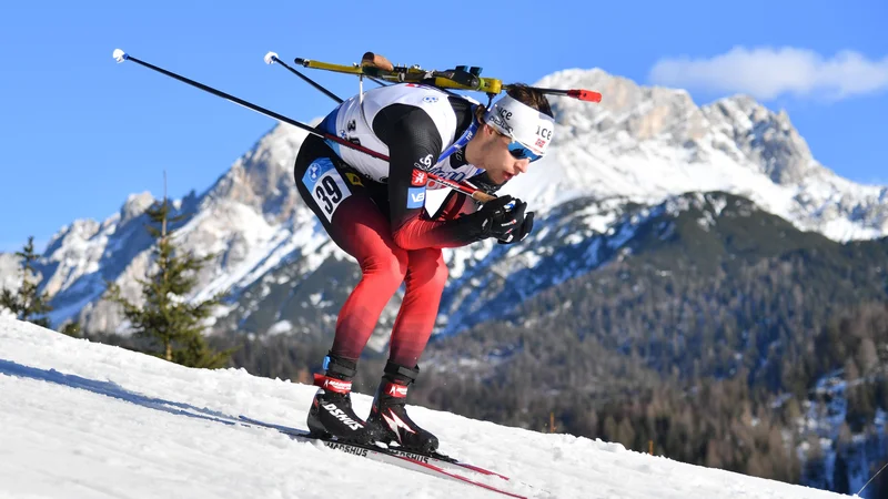 Fotografija: Sturla Holm Lægreid se je veselil svoje druge zmage v sezoni. FOTO: Barbara Gindl/AFP