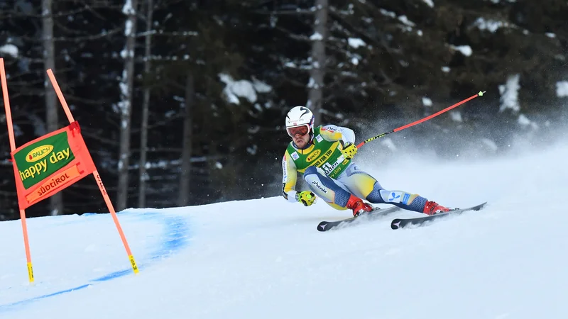 Fotografija: Aleksander Aamodt Kilde je dobil uvodni superveleslalom. FOTO: Tiziana Fabi/AFP