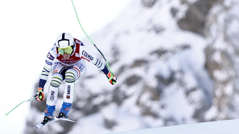 Fotografija: Ilka Štuhec je bila v cilju vesela, da je ostala živa. FOTO: Christian Hartmann/Reuters