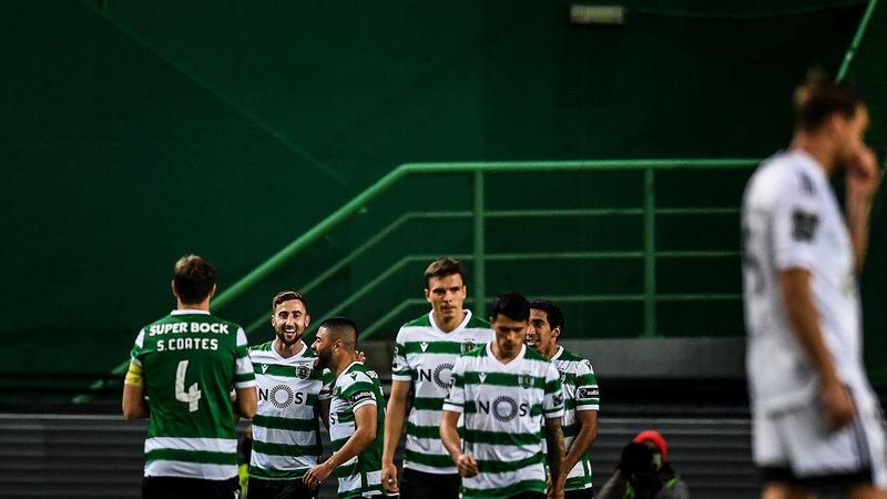 Fotografija: Andraž Šporar je prinesel Sportingu pomembne točke v 91. minuti tekme. FOTO: Patricia De Melo Moreira/AFP