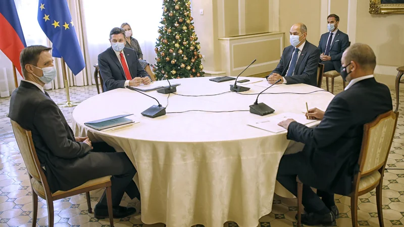 Fotografija: Predsedniki so pozvali k čimprejšnji vzpostavitvi politične stabilnosti oziroma da bi se čim prej izkazalo, ali alternativa aktualni vladi obstaja. FOTO: Blaž Samec/Delo