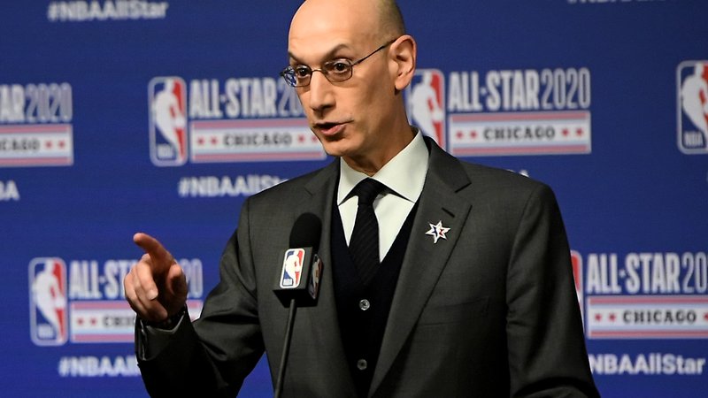 Fotografija: Komisar lige NBA Adam Silver. FOTO: Stacy Revere/AFP