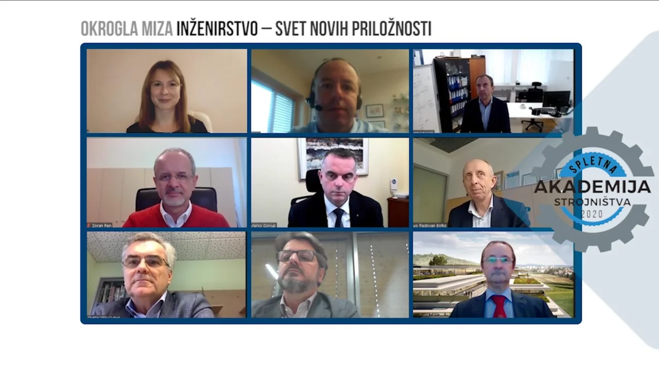 Fotografija: Virtualna okrogla miza Foto Akademija Strojništva