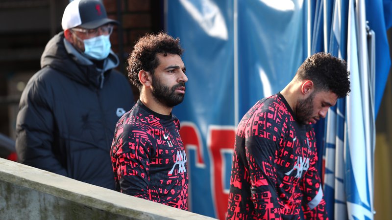 Fotografija: Jürgen Klopp je zavrnil govorice, da je Mohamed Salah nezadovoljen pri angleških prvakih. FOTO: Clive Rose/Reuters