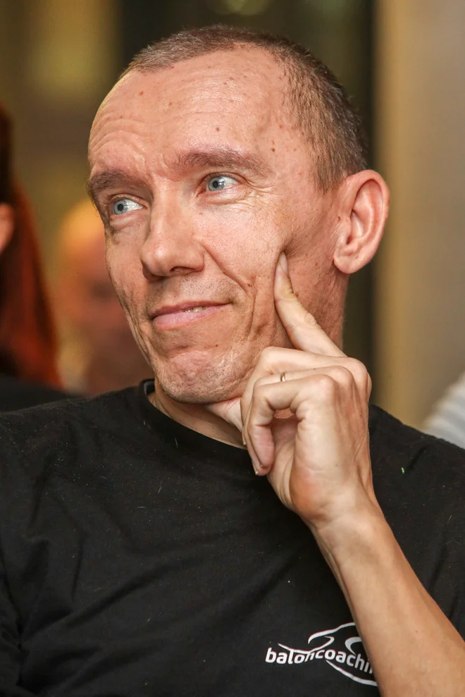 Marko Baloh na tiskovni konferenci v Kristalni palači pred odhodom na najdaljši kolesarski ultramaraton - Trans Sibirija - 9100km, Ljubljana, 28.01.2020. FOTO: Marko Feist