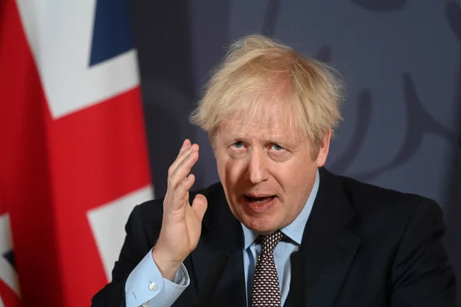 Boris Johnson<strong> </strong>se pri pogajanjih z EU ni hotel zaplesti v podobno zanko kot njegova predhodnica Theresa May. Foto: Paul Grover/Reuters