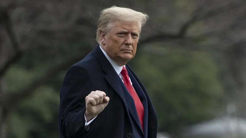 Fotografija: Po skoraj tednu upiranja Trump vendarle omogoča nadaljnjo pomoč in delo vlade. Foto Andrew Caballero-reynolds/Afp