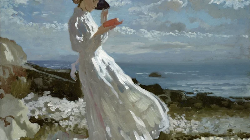 Fotografija: William Orpen (1878–1931), Grace bere v Howth Bayu