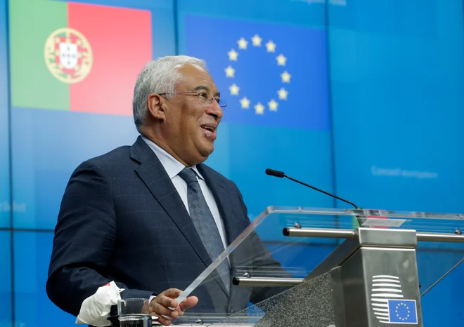 Poudarek portugalskega predsedovanja bo, kakor optimistično meni vlada socialista Antónia Coste, socialna in zelena Evropa, inovativna in usmerjena v prihodnost. FOTO: Stephanie Lecoq/Reuters