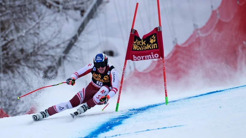 Fotografija: Matthias Mayer je tesno ugnal celotno svetovno konkurenco. FOTO: Roberto Trabucchi/AFP