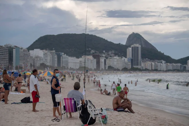 Odpovedano je tudi znamenito silvestrovanje na brazilski plaži Copacabana. Foto AFP