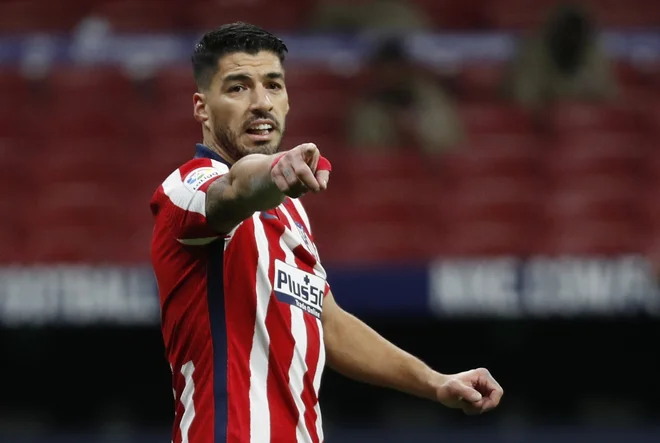 Luis Suarez je zabil zmagoviti gol za Atletico. Foto Susana Vera/Reuters