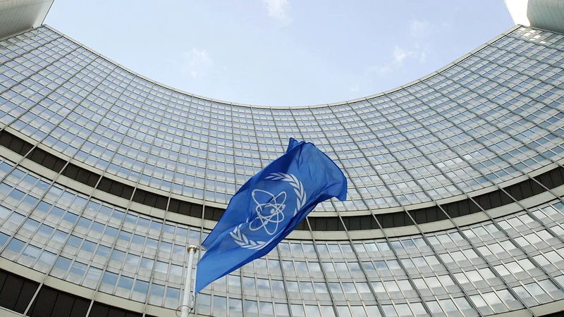Fotografija: Sedež IAEA v Mednarodnem centru ZN na Dunaju. FOTO: Heinz-peter Bader/Reuters