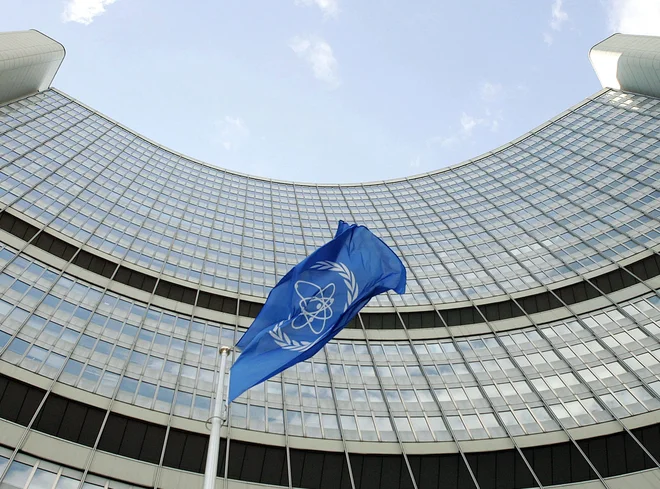 Sedež IAEA v Mednarodnem centru ZN na Dunaju. FOTO: Heinz-peter Bader/Reuters